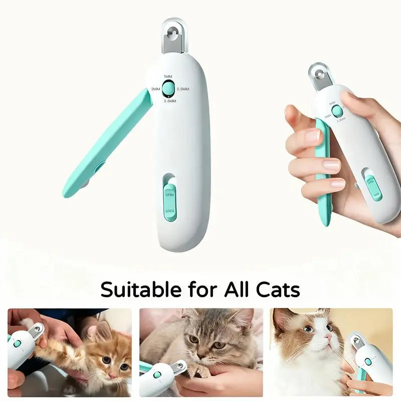 WittyPaws™ 2-in-1 Stress-Free Cat Nail Clipper