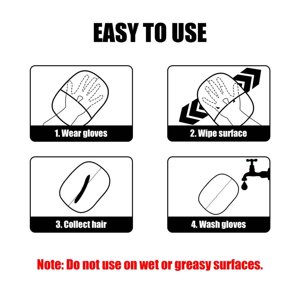 WittyPaws™ Electrostatic Pet Hair Remover Glove