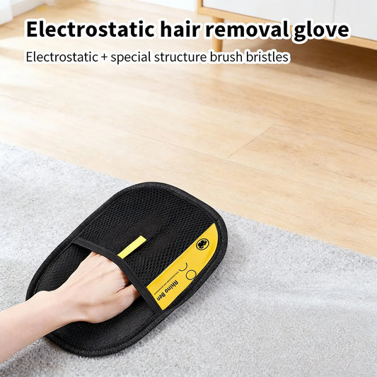 Upgraded Pet Hair Removal Gloves for Home Use, Close Fitting, Quick Hair Sticking, and Cleaning of Floating Hair