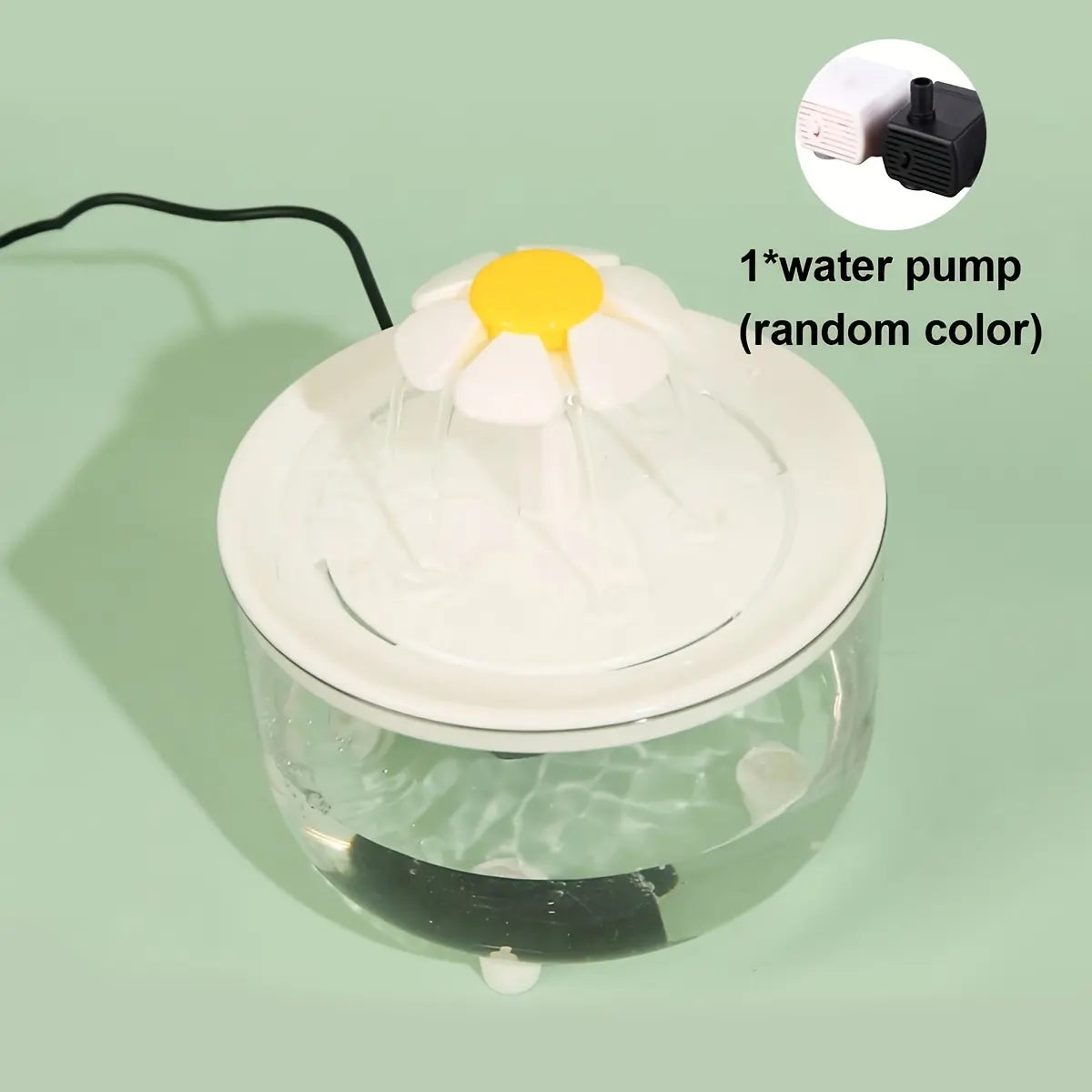 Clear Pet Water Fountain, USB Rechargeable Automatic Circulation Cat Water Dispenser, Indoor Cat Drinking Fountain, Pet Drinking Supplies, Gift