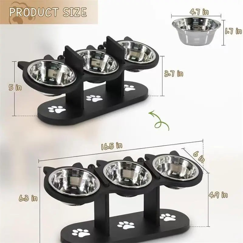 WittyPaws™ Premium 3 Stainless Steel Pet Bowl