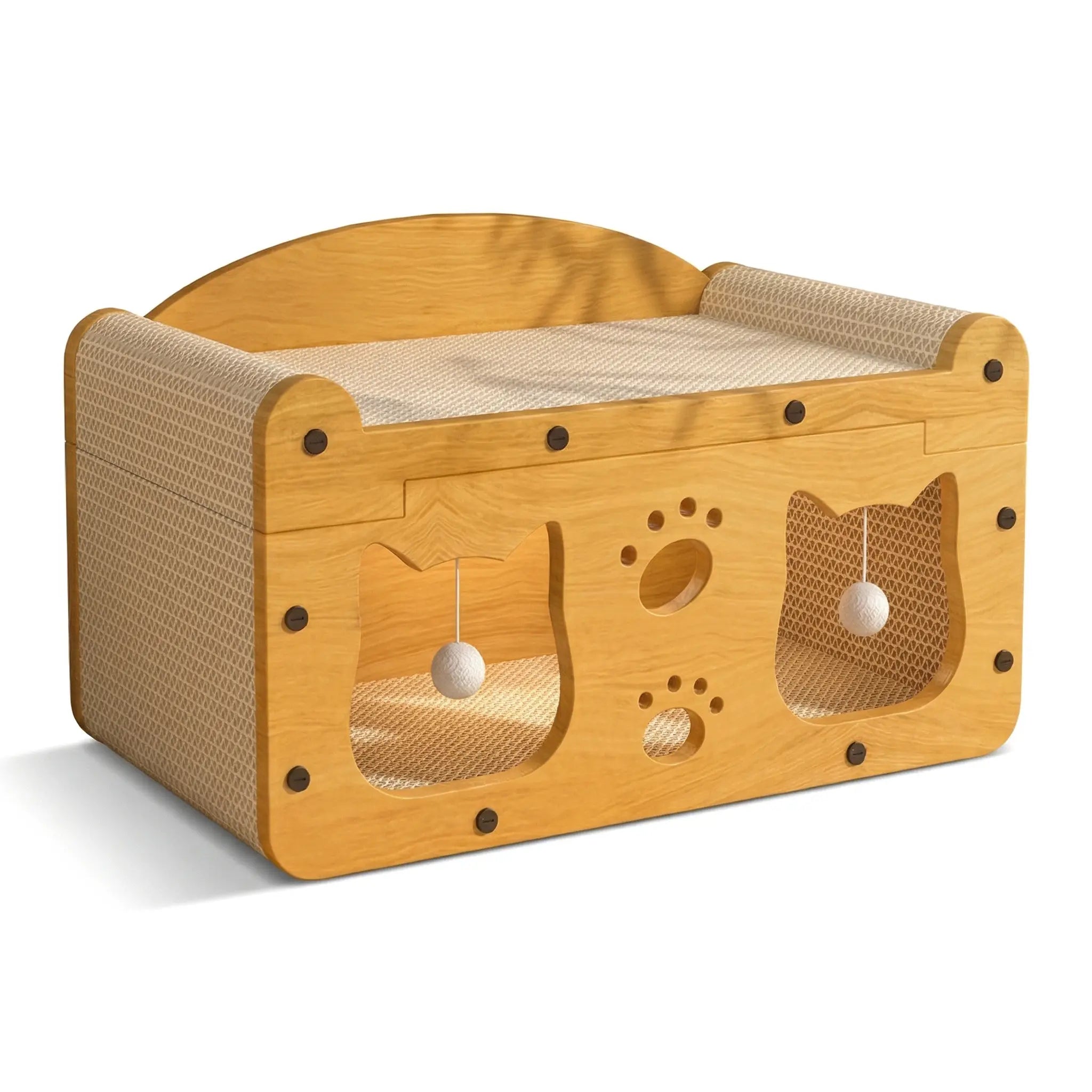 WittyPaws™ TV-Lounge Cat Scratching House
