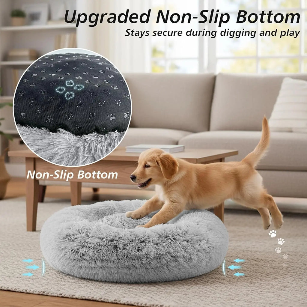 WittyPaws™ Calming Plush Pet Bed