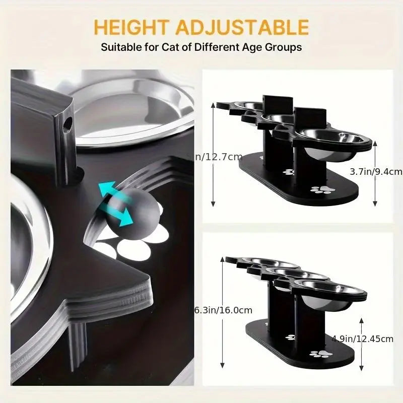 WittyPaws™ Premium 3 Stainless Steel Pet Bowl