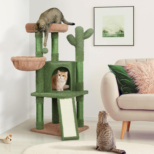 WittyPaws™ - 42-Inch Cactus Cat Tree