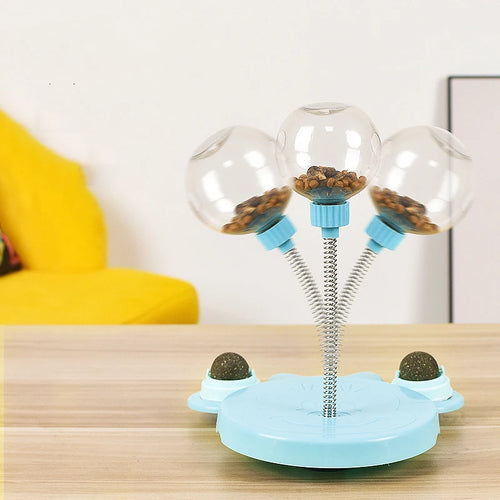 WittyPaws™ - Interactive Dispensing Toy with Suction Cup and Balls for Cats and Dogs