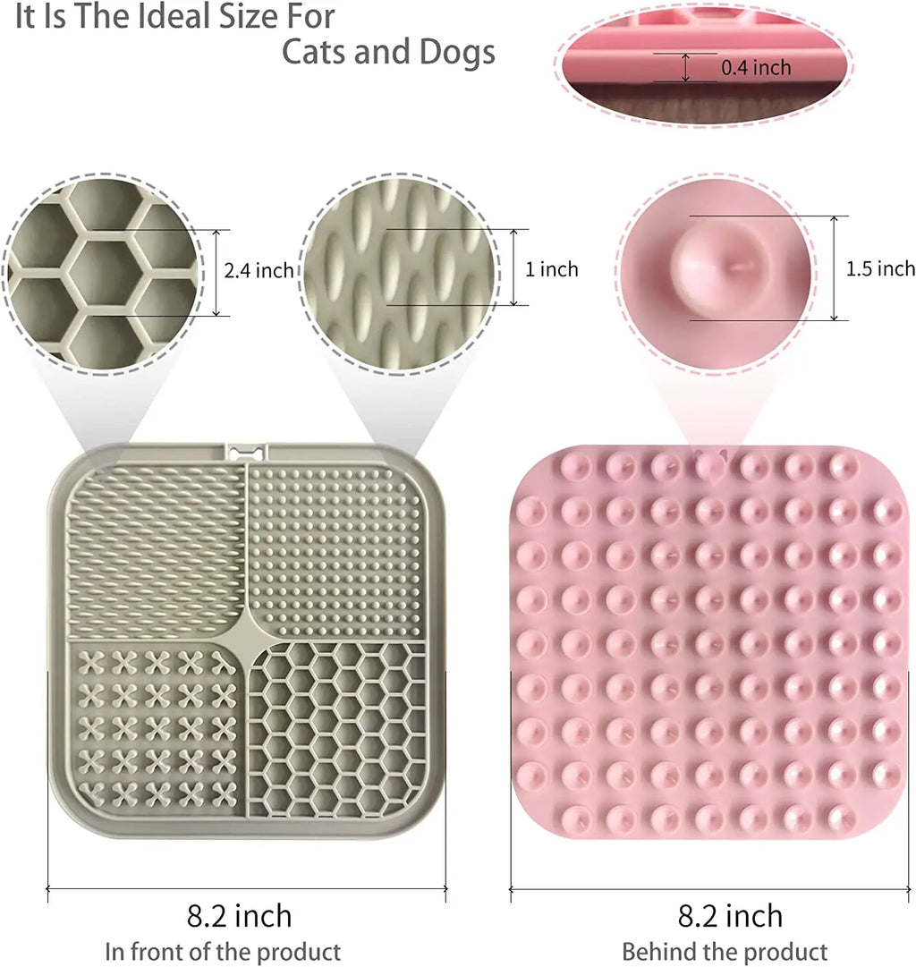 WittyPaws™ 3-in-1 Interactive Slow Feeder & Lick Mat