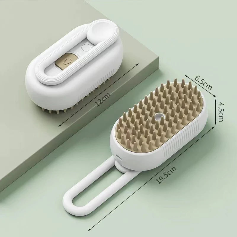 WittyPaws™ 3-in-1 Steamy Pet Grooming Brush
