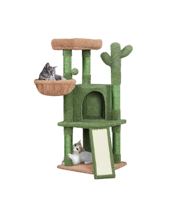 WittyPaws™ - 42-Inch Cactus Cat Tree
