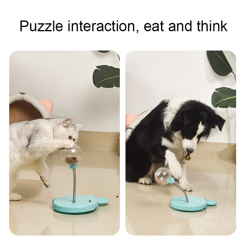 WittyPaws™ - Interactive Dispensing Toy with Suction Cup and Balls for Cats and Dogs