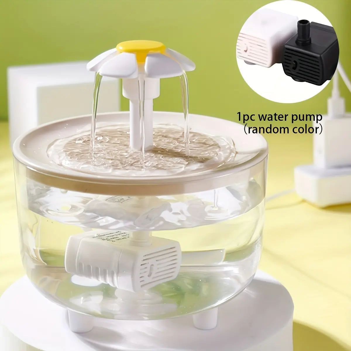 Clear Pet Water Fountain, USB Rechargeable Automatic Circulation Cat Water Dispenser, Indoor Cat Drinking Fountain, Pet Drinking Supplies, Gift