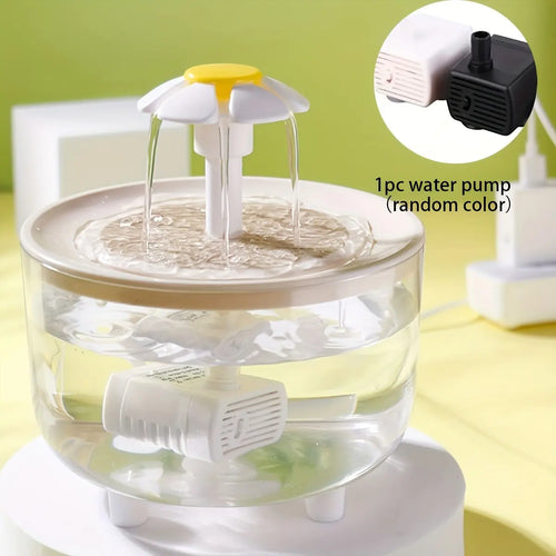 Clear Pet Water Fountain, USB Rechargeable Automatic Circulation Cat Water Dispenser, Indoor Cat Drinking Fountain, Pet Drinking Supplies, Gift