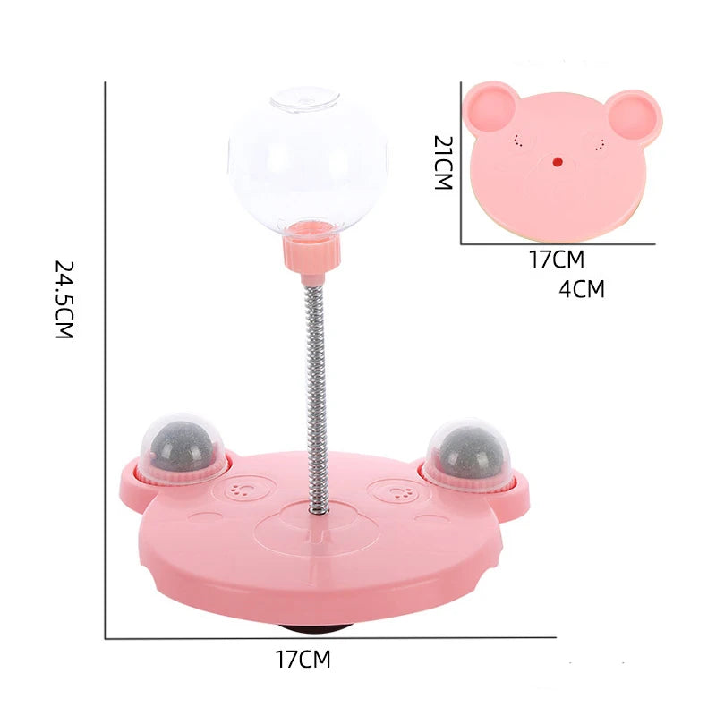 WittyPaws™ - Interactive Dispensing Toy with Suction Cup and Balls for Cats and Dogs