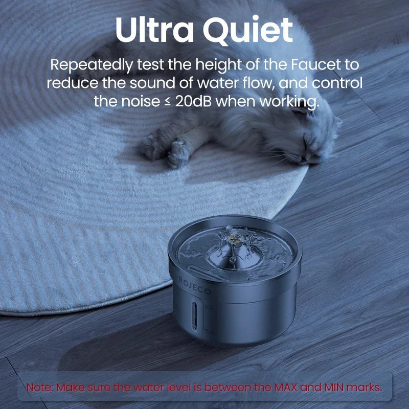 WittyPaws™ - Automatic Stainless Steel Water Fountain ROJECO