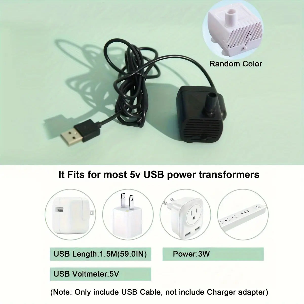Clear Pet Water Fountain, USB Rechargeable Automatic Circulation Cat Water Dispenser, Indoor Cat Drinking Fountain, Pet Drinking Supplies, Gift