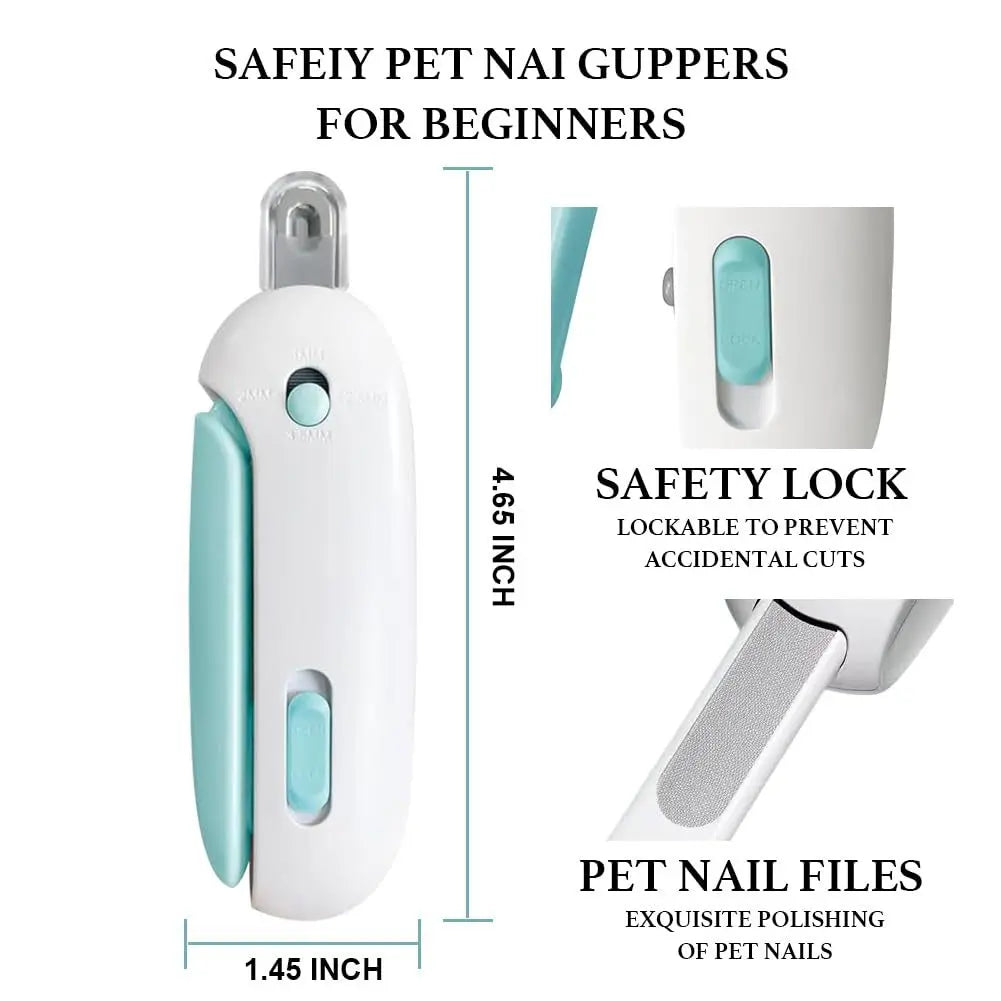 WittyPaws™ 2-in-1 Stress-Free Cat Nail Clipper