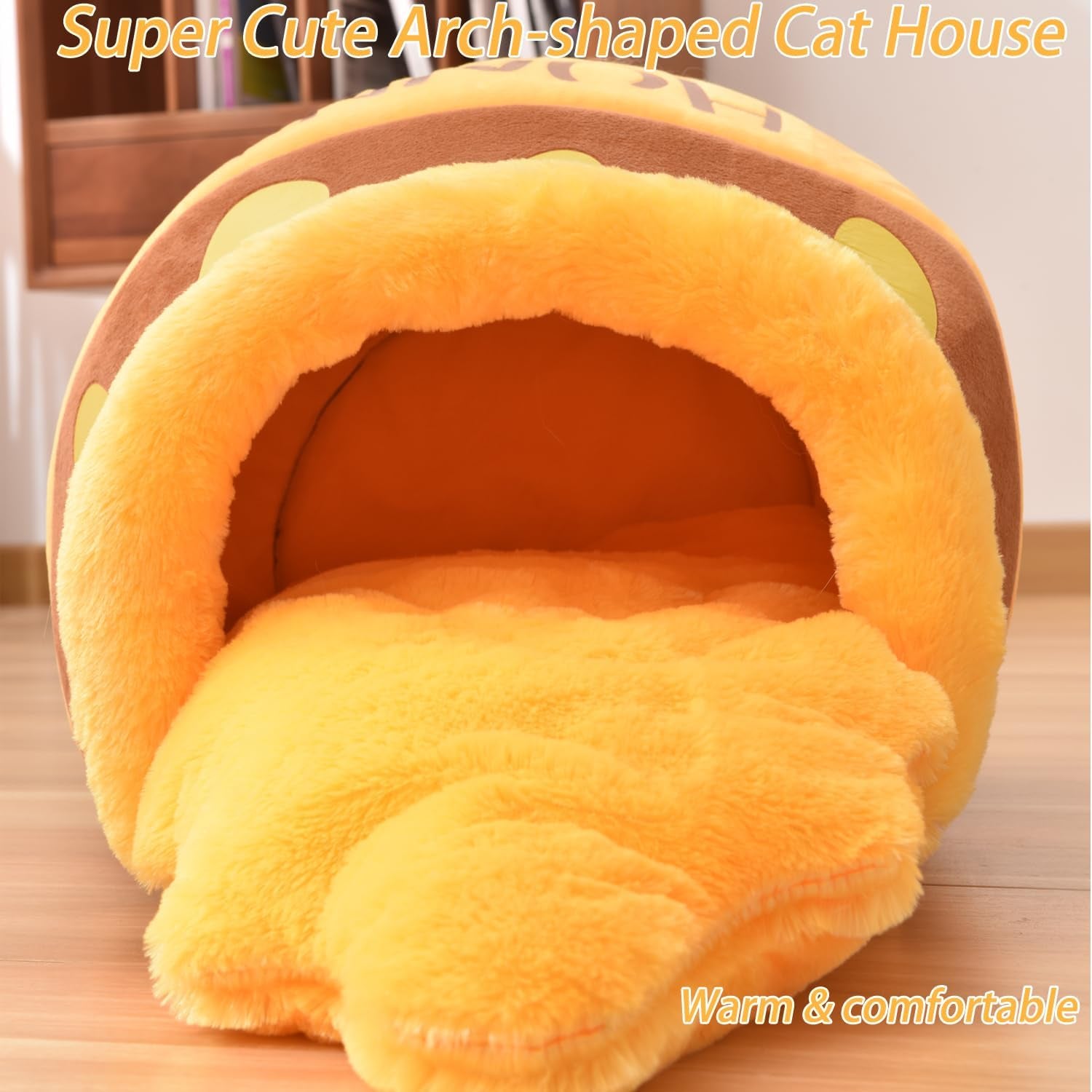 WittyPaws™ - Honey Pot Cave Bed for Cats and Pets