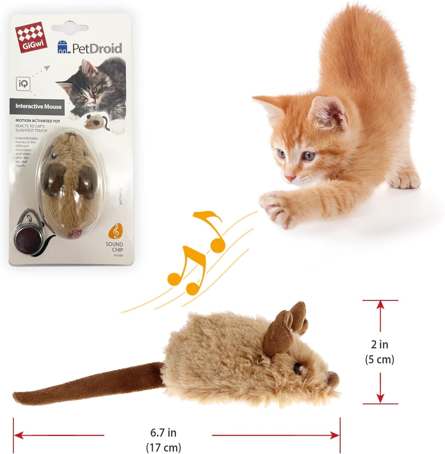 WittyPaws™ Smart-Mouse Interactive Toy